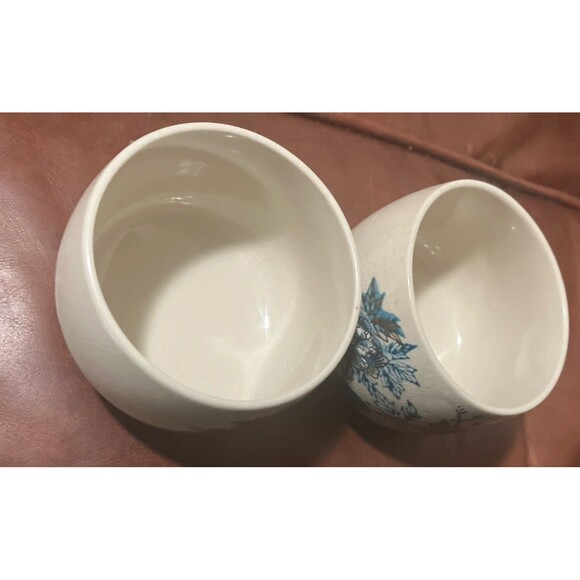 2 Vintage Kutani Japanese Tea cups peacock gold Teal Blues 3x3 Asian Art ceramic - Picture 15 of 16